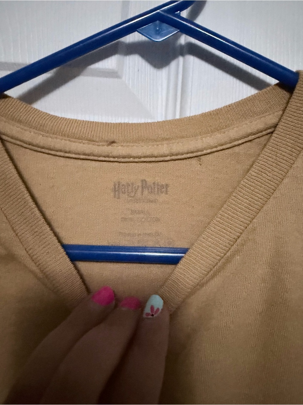 Women’s Tan Graphic Tee with Shield Logo - Picture 2 of 3